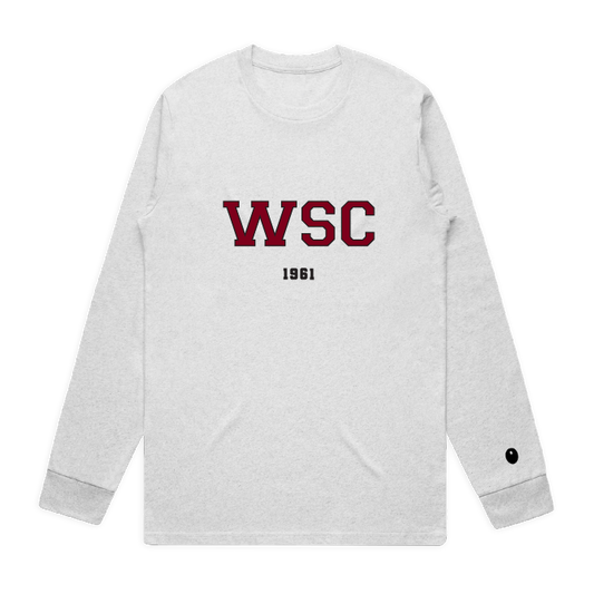 Woodbourne Sports Club Long Sleeve T-Shirt - Light Grey