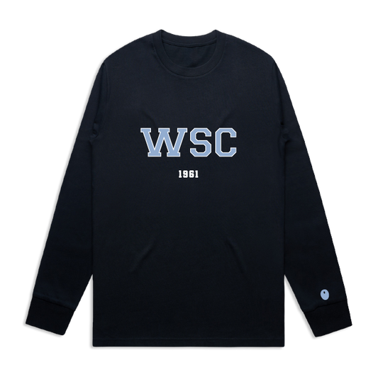 Woodbourne Sports Club Long Sleeve T-Shirt - Navy