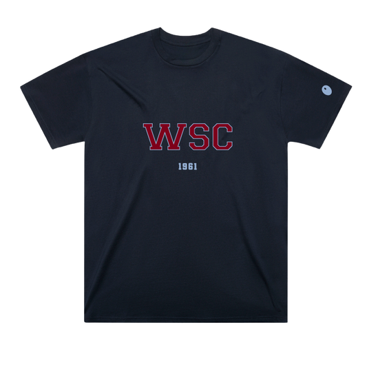 Woodbourne Sports Club T-Shirt - Navy / Burgundy