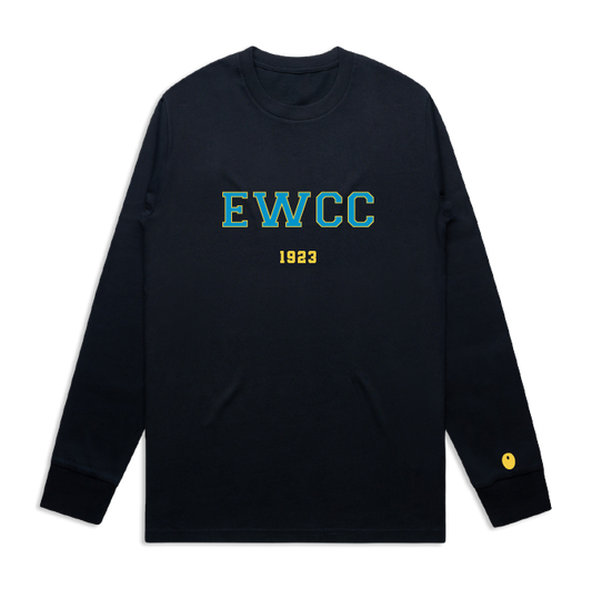 Exhall & Wixford CC Long Sleeve T-Shirt - Navy