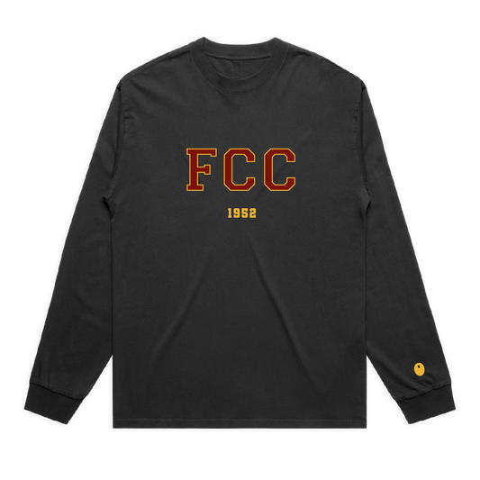 Fillongley CC Long Sleeve T-Shirt - Off Black