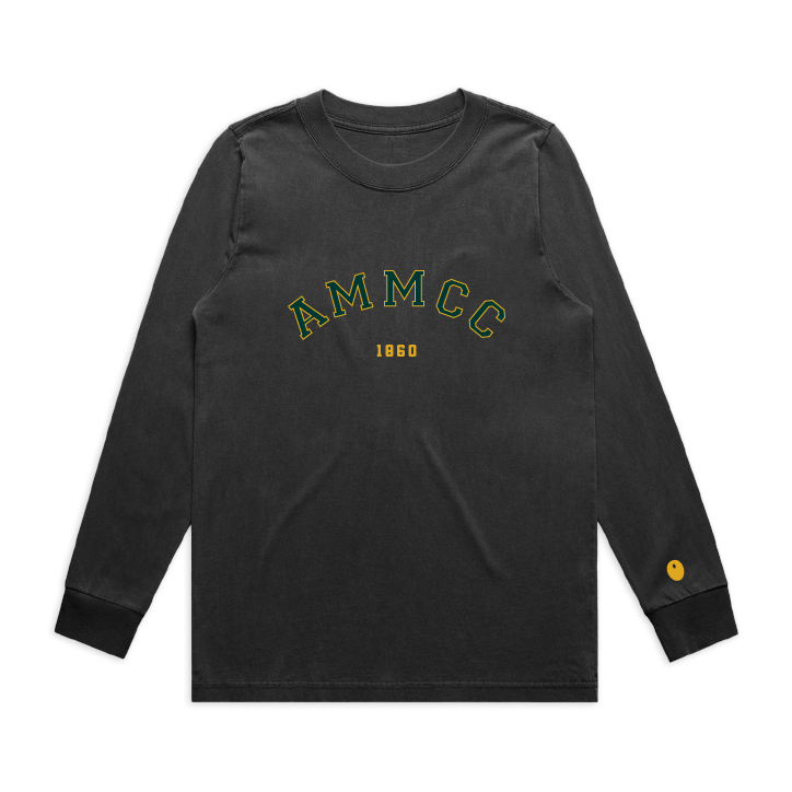Ashorne & Moreton Morrell CC Long Sleeve T-Shirt - Off Black