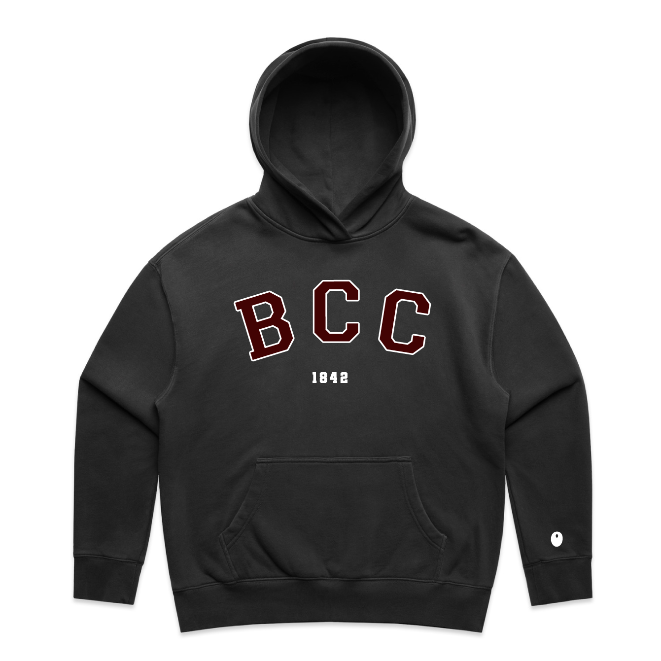 Bromsgrove Varsity Hoodie, Off Black