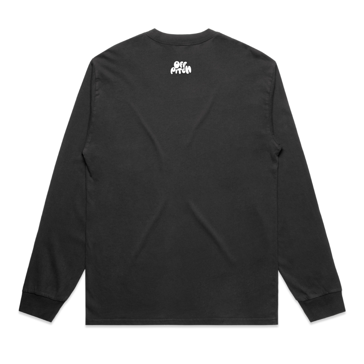 Bromsgrove Varsity Long Sleeve Tee, Off Black