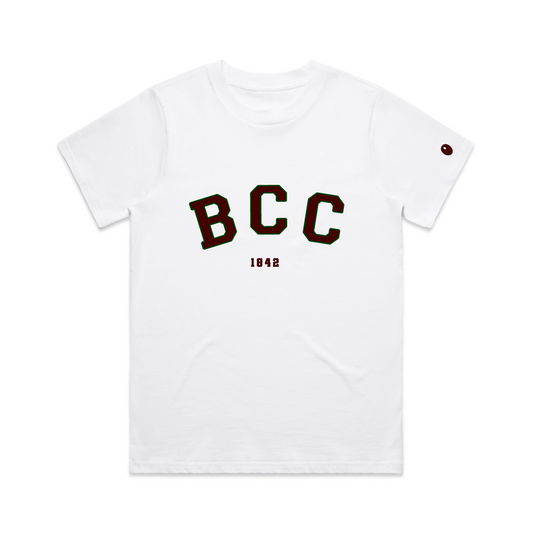 Bromsgrove Varsity Short Sleeve T-Shirt - White