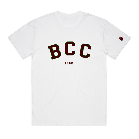 Bromsgrove Varsity Short Sleeve T-Shirt - White