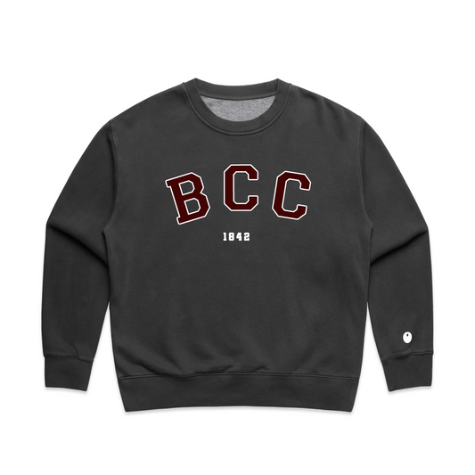 Bromsgrove Varsity Sweatshirt, Off Black