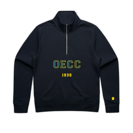 Old Elizabethans Half Zip Sweatshirt - Navy