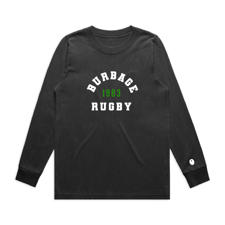 Burbage Long Sleeve T-Shirt - Off Black