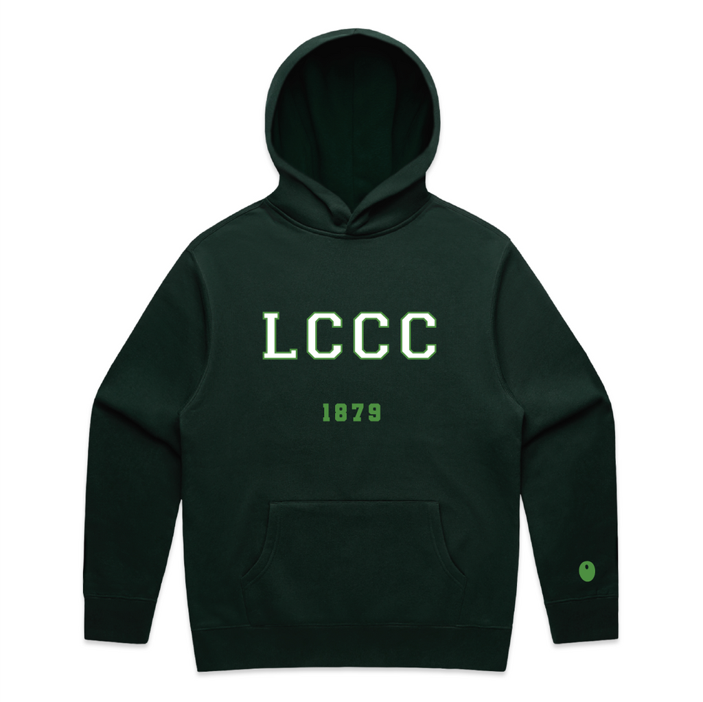 Leicestershire CCC Logo Hoodie - Bottle Green