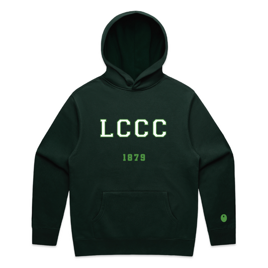 Leicestershire CCC Logo Hoodie - Bottle Green