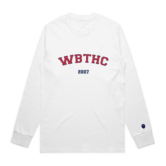 Whitley Bay & Tynemouth Long Sleeve T-Shirt - White