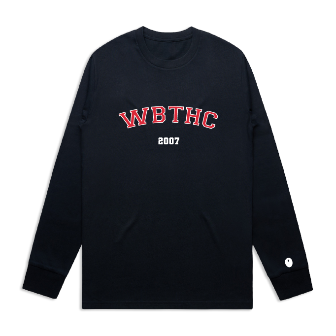 Whitley Bay & Tynemouth Long Sleeve T-Shirt - Black