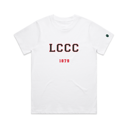 Leicestershire CCC Logo T-Shirt - White