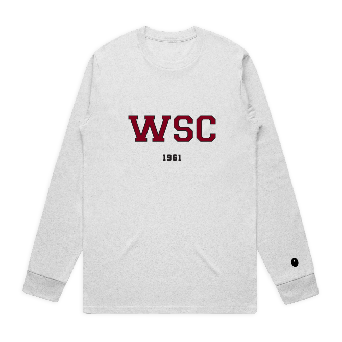 Woodbourne Sports Club Long Sleeve T-Shirt - Light Grey