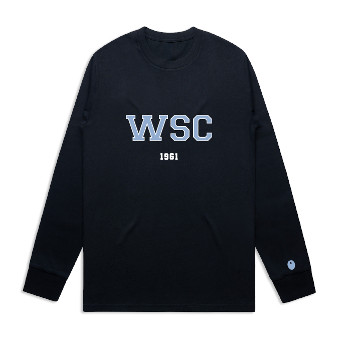 Woodbourne Sports Club Long Sleeve T-Shirt - Navy