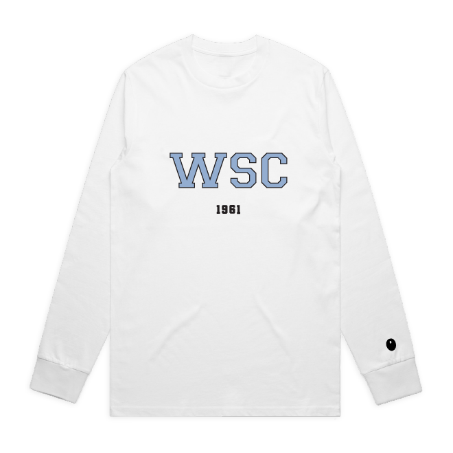Woodbourne Sports Club Long Sleeve T-Shirt - White