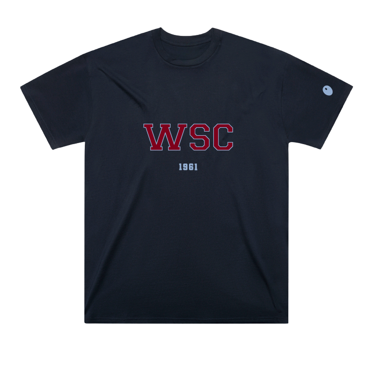 Woodbourne Sports Club T-Shirt - Navy / Burgundy