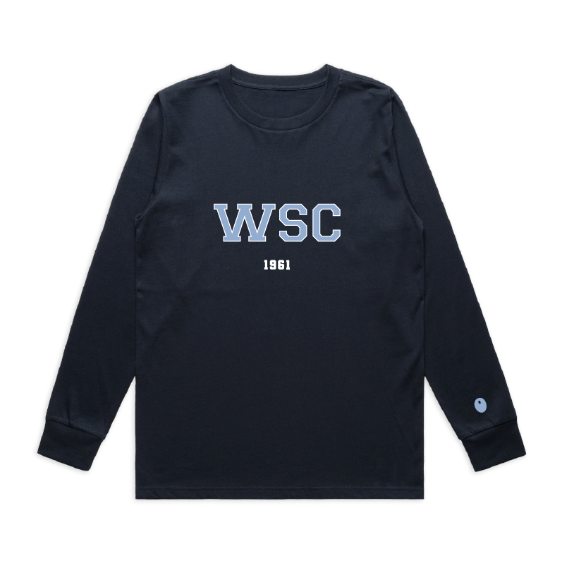 Woodbourne Sports Club Long Sleeve T-Shirt - Navy