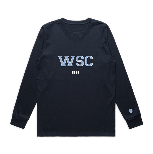Woodbourne Sports Club Long Sleeve T-Shirt - Navy
