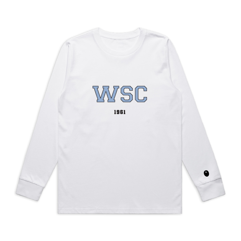 Woodbourne Sports Club Long Sleeve T-Shirt - White