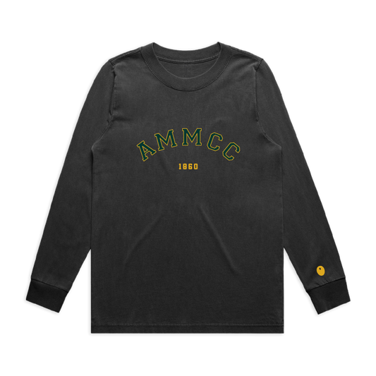 Ashorne & Moreton Morrell CC Long Sleeve T-Shirt - Off Black