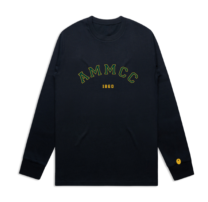 Ashorne & Moreton Morrell CC Long Sleeve T-Shirt - Off Black