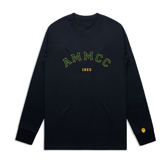 Ashorne & Moreton Morrell CC Long Sleeve T-Shirt - Off Black