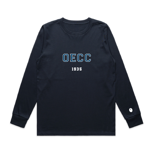 Old Elizabethans Long Sleeve T-Shirt - Navy
