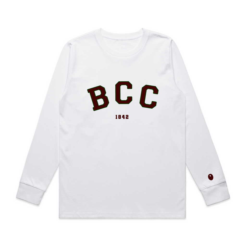 Bromsgrove Varsity Long Sleeve T-Shirt - White