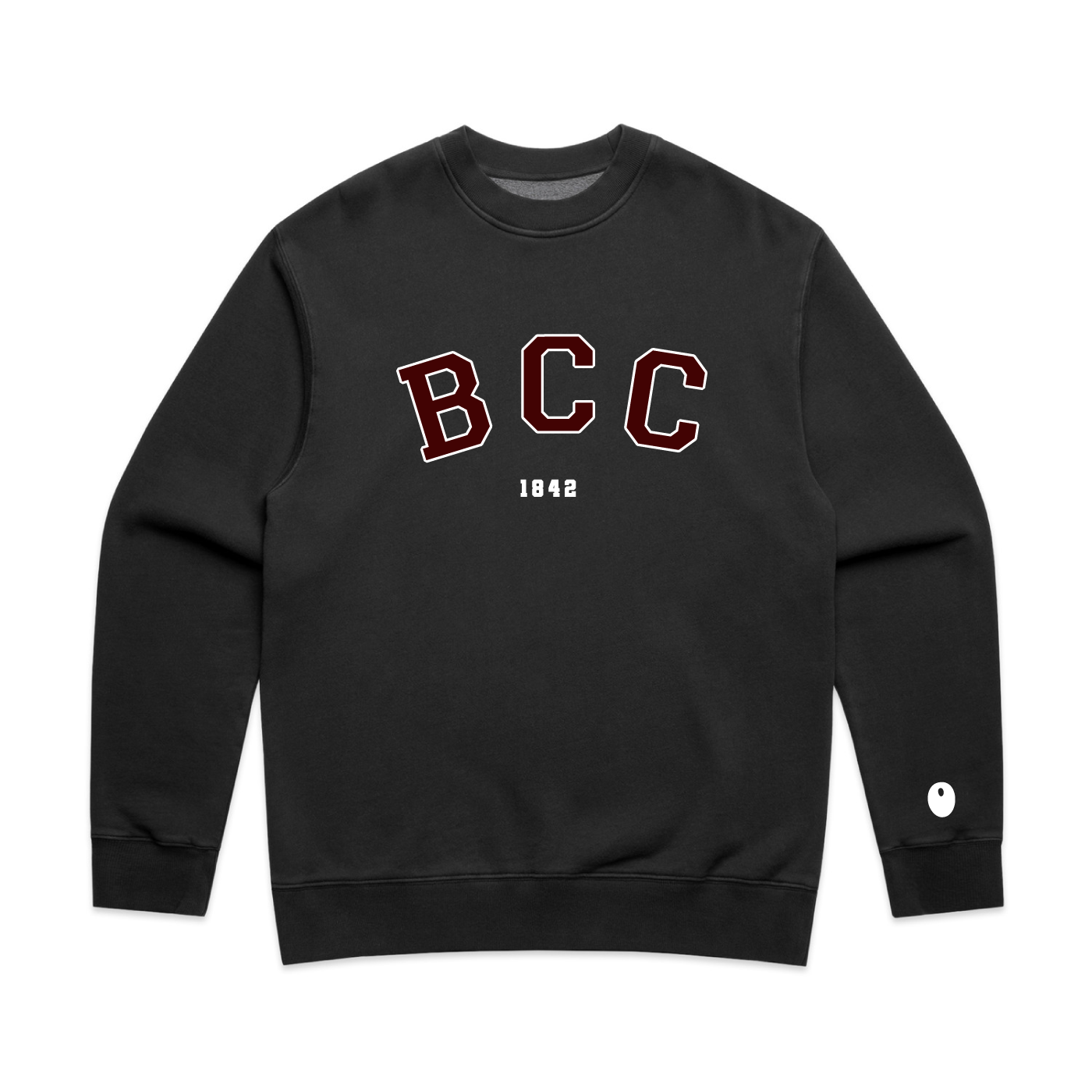 Bromsgrove Varsity Sweatshirt, Off Black