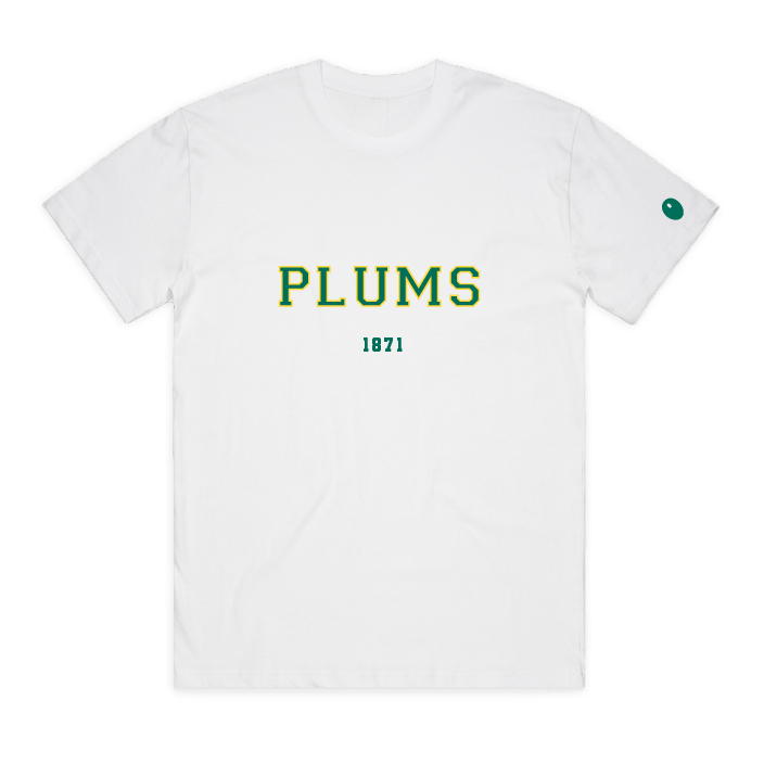 Pershore CC Plums T-Shirt - White