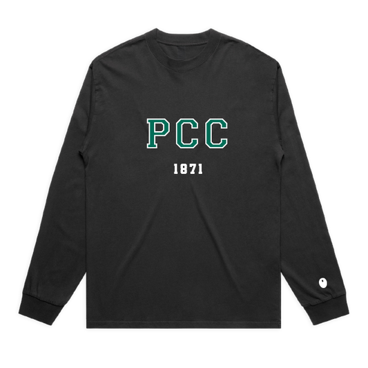Pershore CC Long Sleeve T-Shirt - Off Black