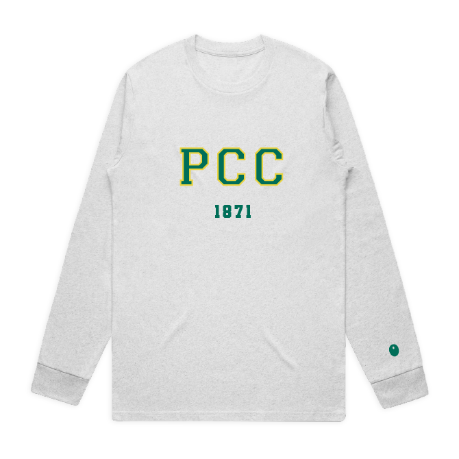 Pershore CC Long Sleeve T-Shirt - Light Grey