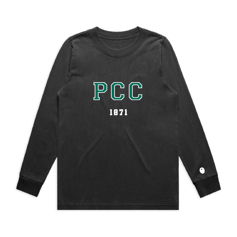 Pershore CC Long Sleeve T-Shirt - Off Black