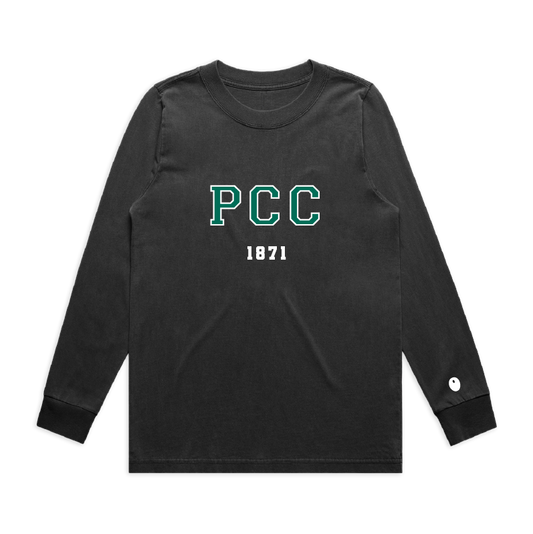 Pershore CC Long Sleeve T-Shirt - Off Black