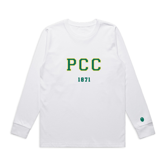 Pershore CC Long Sleeve T-Shirt - White