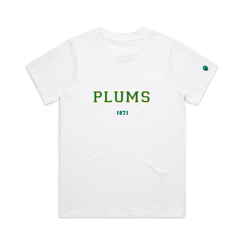 Pershore CC Plums T-Shirt - White