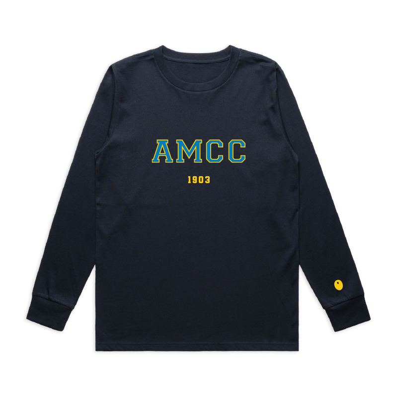 Aston Manor CC Long Sleeve T-Shirt - Navy