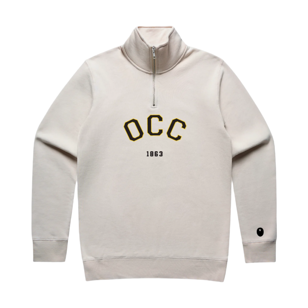 Ombersley CC Half Zip Sweatshirt - Sand