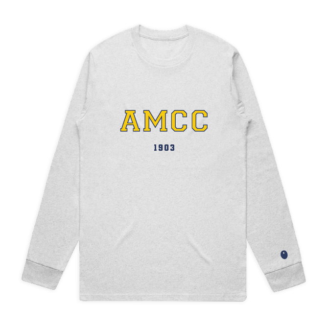 Aston Manor CC Long Sleeve T-Shirt - Light Grey