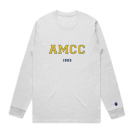 Aston Manor CC Long Sleeve T-Shirt - Light Grey