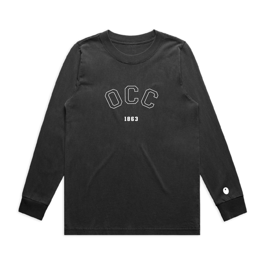 Ombersley CC Long Sleeve T-Shirt - Off Black