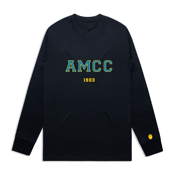 Aston Manor CC Long Sleeve T-Shirt - Navy