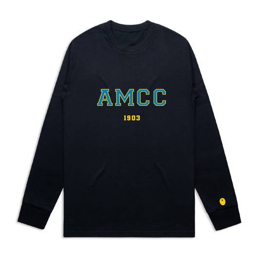 Aston Manor CC Long Sleeve T-Shirt - Navy