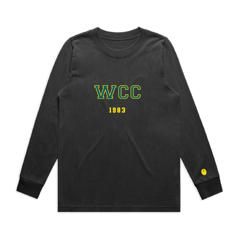 Worcester CC Long Sleeve T-Shirt - Off Black