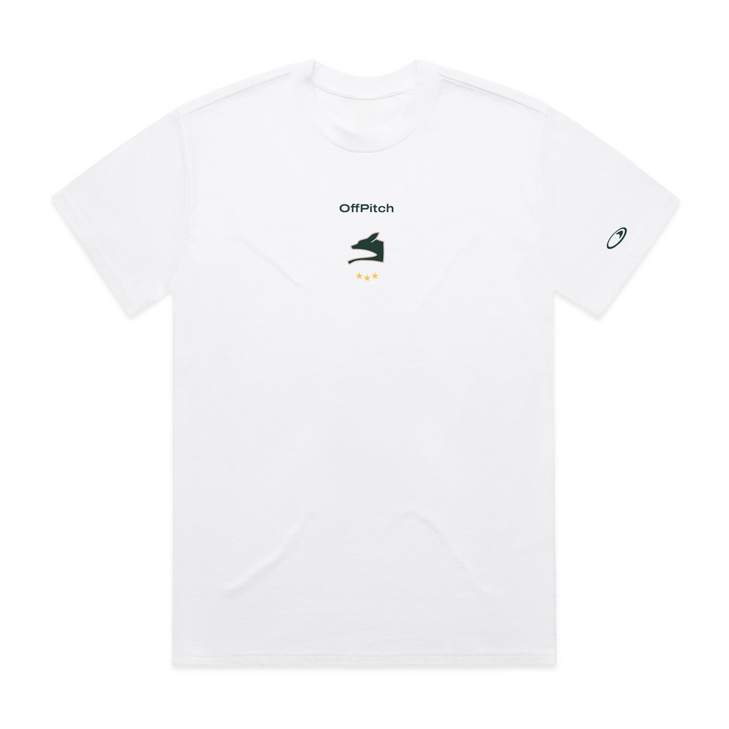 PRE-ORDER Leicestershire County Cricket Club x OffPitch Men's Oversized T-Shirt - White