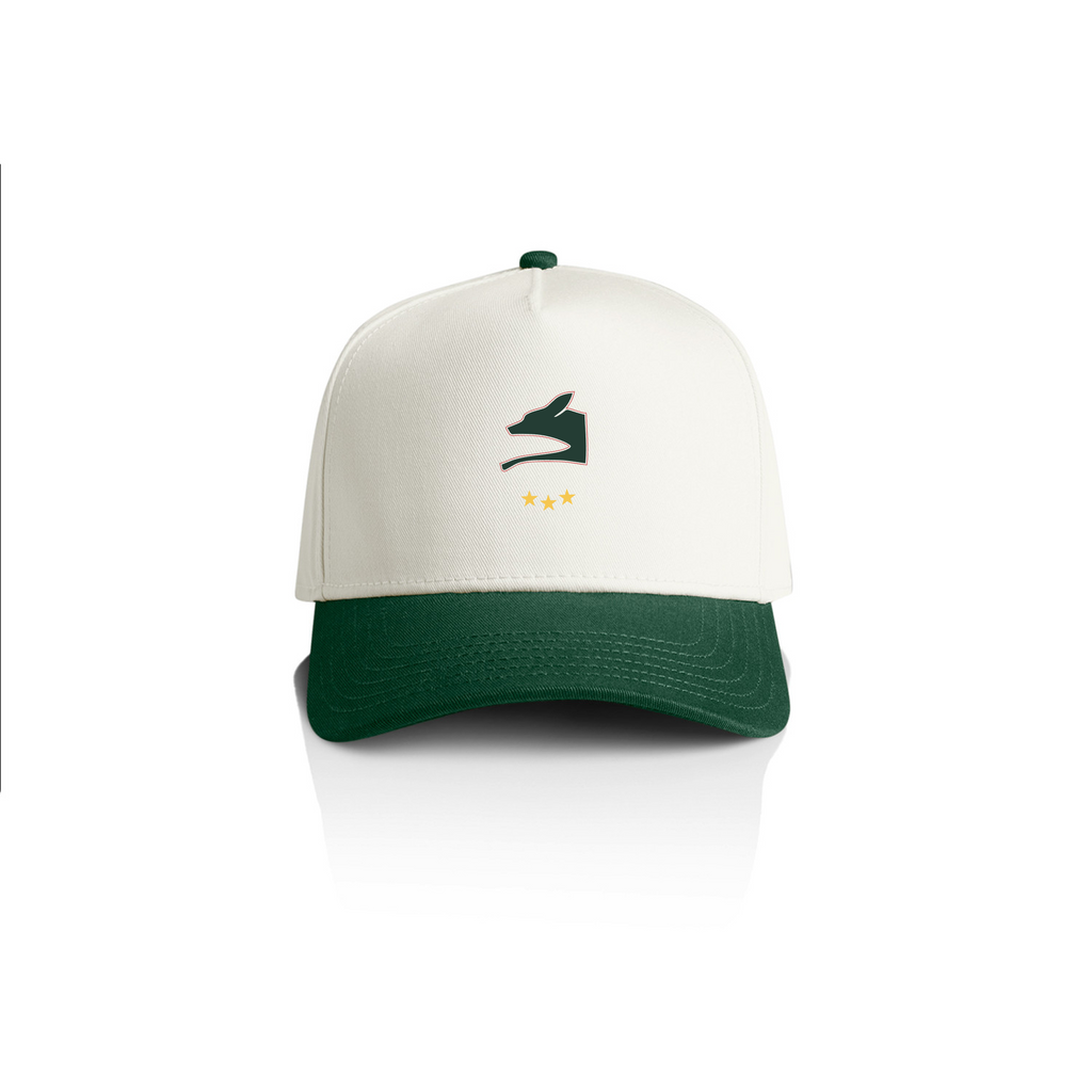 PRE-ORDER Leicestershire County Cricket Club x OffPitch Two-Tone Cap - Green & Cream