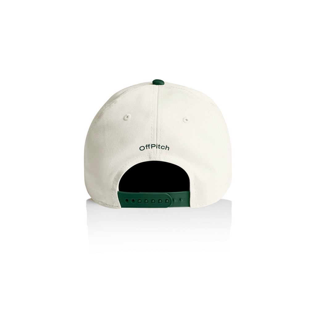 PRE-ORDER Leicestershire County Cricket Club x OffPitch Two-Tone Cap - Green & Cream