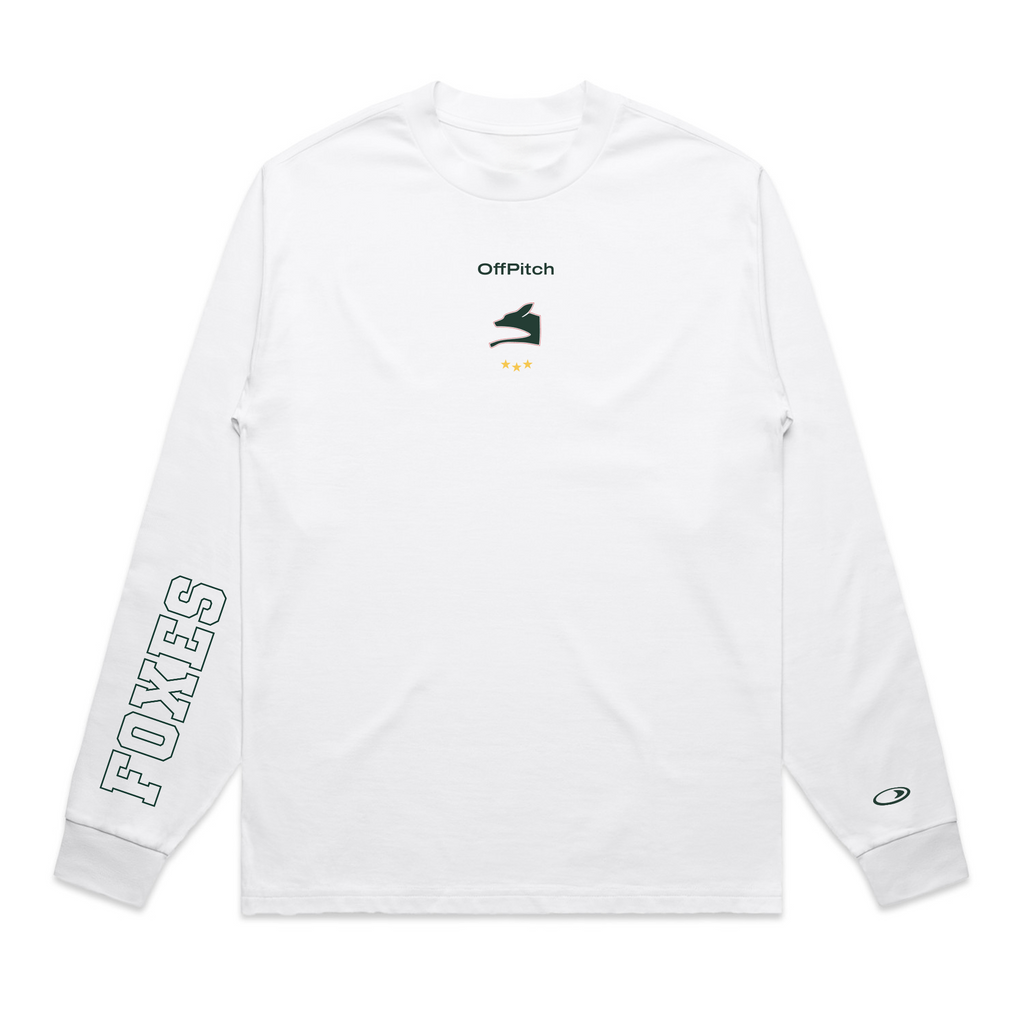 PRE-ORDER Leicestershire County Cricket Club x OffPitch Men's Long Sleeve T-Shirt - White